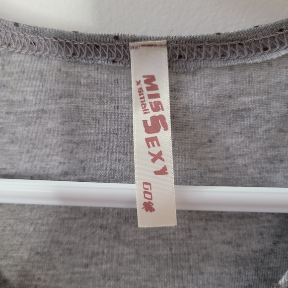 Women's Grey Brown Shift Dress - Picture 3 of 7